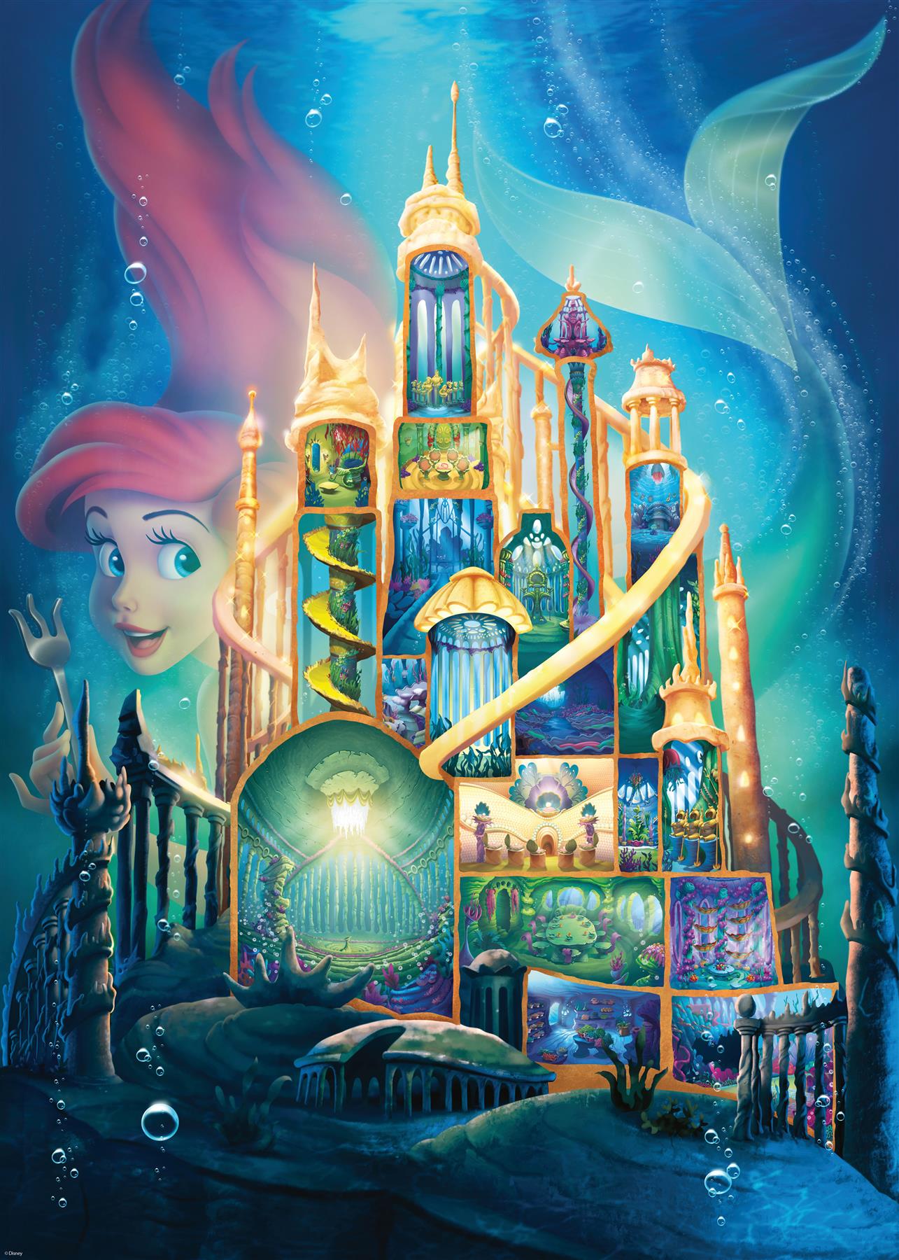 Disney Ariel Castle 1000 Piece Jigsaw Puzzle – All Jigsaw Puzzles