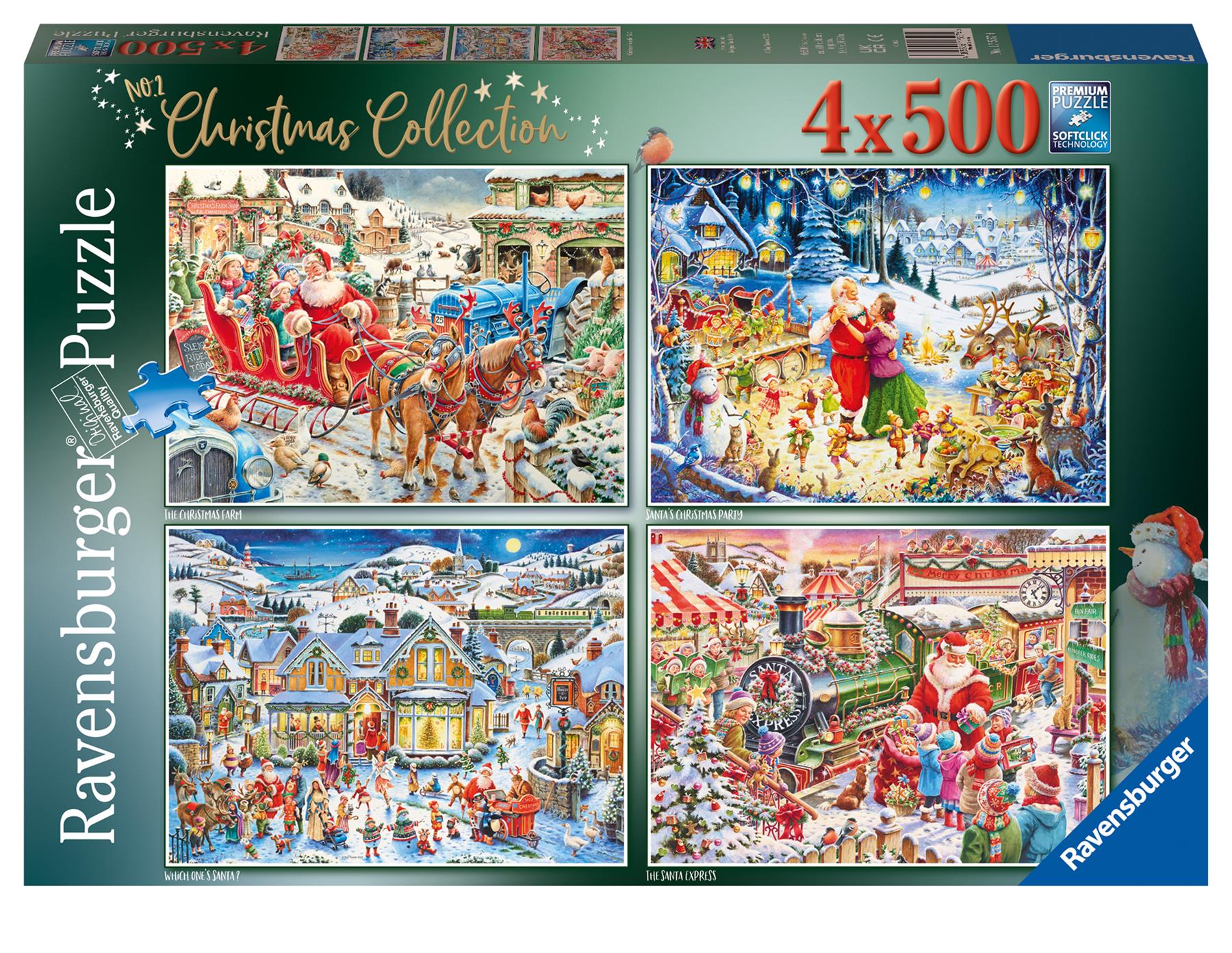Christmas Collection 4 X 500 Piece Jigsaw Puzzle – All Jigsaw Puzzles