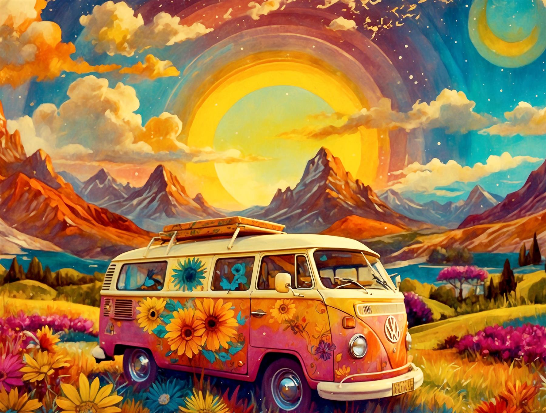 1000 Piece Jigsaw - The Happy Hippy Shop main image 1