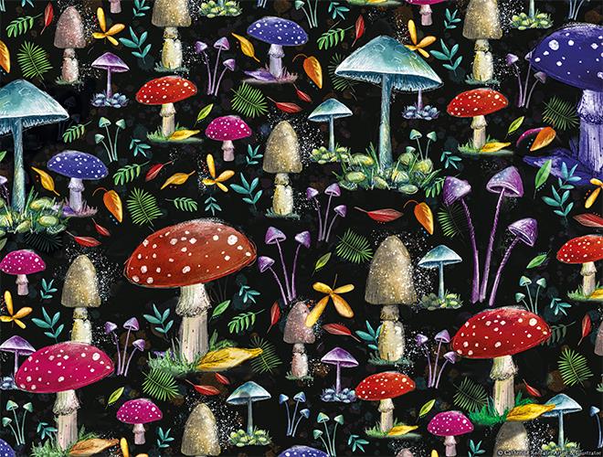 Puzzle 1000 Pezzi Funghi Magici – 50x70 Cm, Per Adulti, Decorazione Casa, Regalo Per Amici E Famiglia
