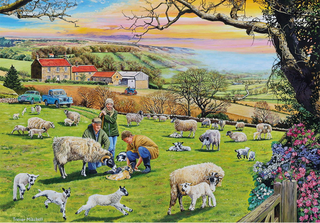 3-Pack Jigsaw Puzzles For Kids & Adults - 100, 300, And 500 Piece Sets (Dog, Cow, Rooster Designs)