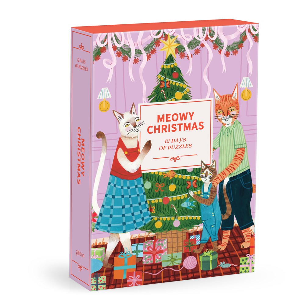 Meowy Christmas 12 Days of Puzzles 500 Piece Advent Calendar – All