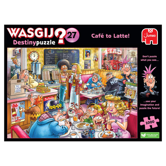 Wasgij Destiny 27 Cafe to Latte 1000 Piece Jigsaw Puzzle