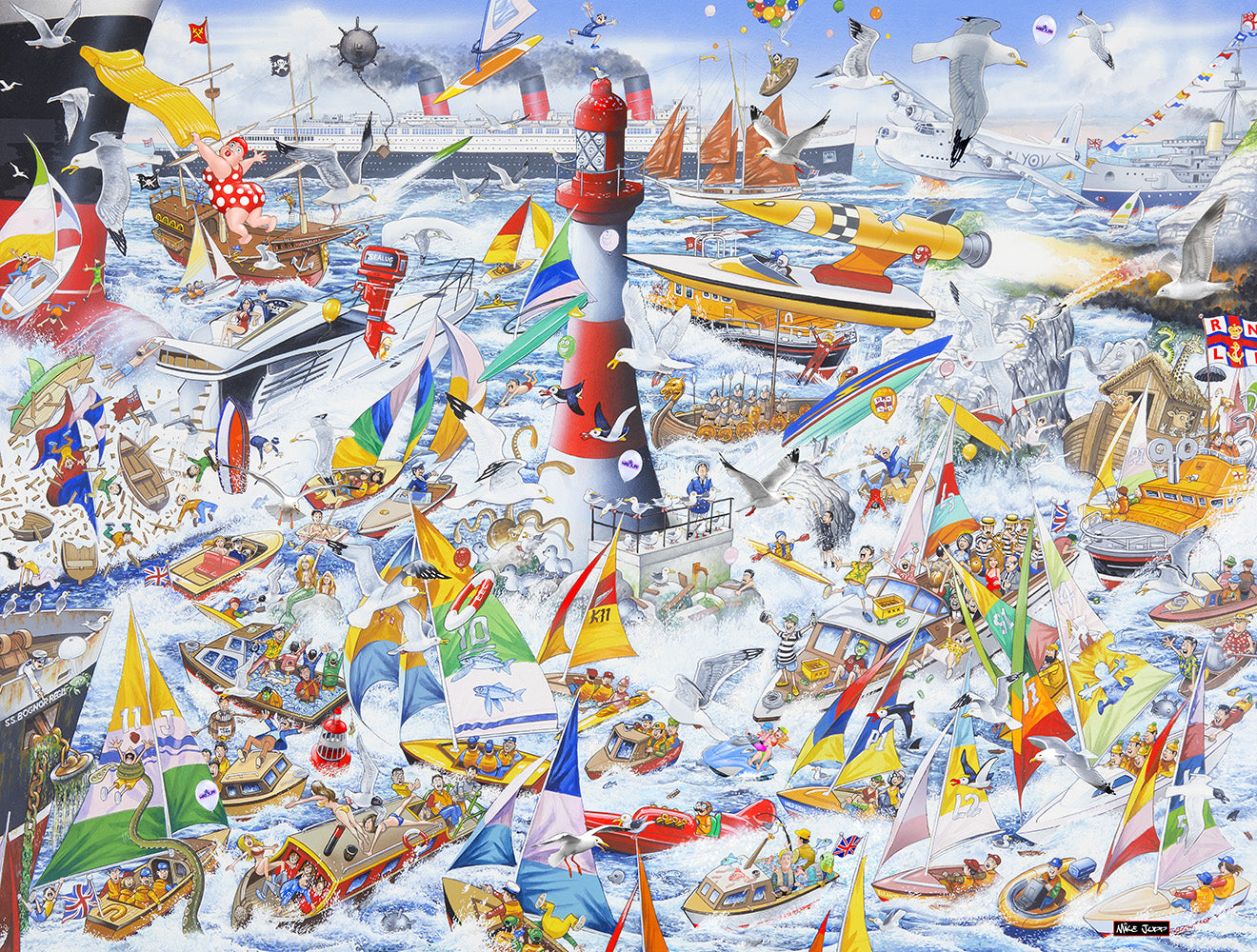 Mike Jupp I Love Boats 1000 Piece Jigsaw Puzzle – All Jigsaw Puzzles