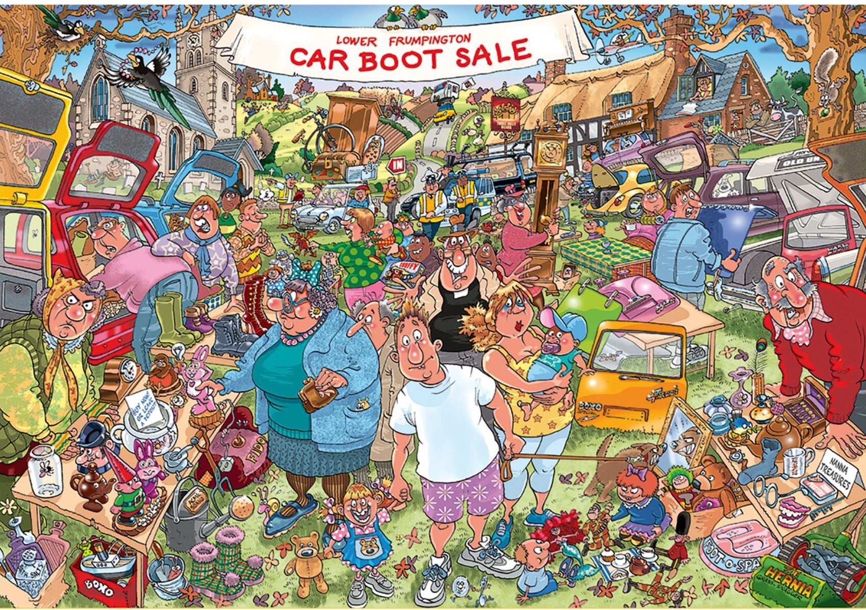 Wasgij Original 35 Car Boot Capers 1000 Piece Jigsaw Puzzle All