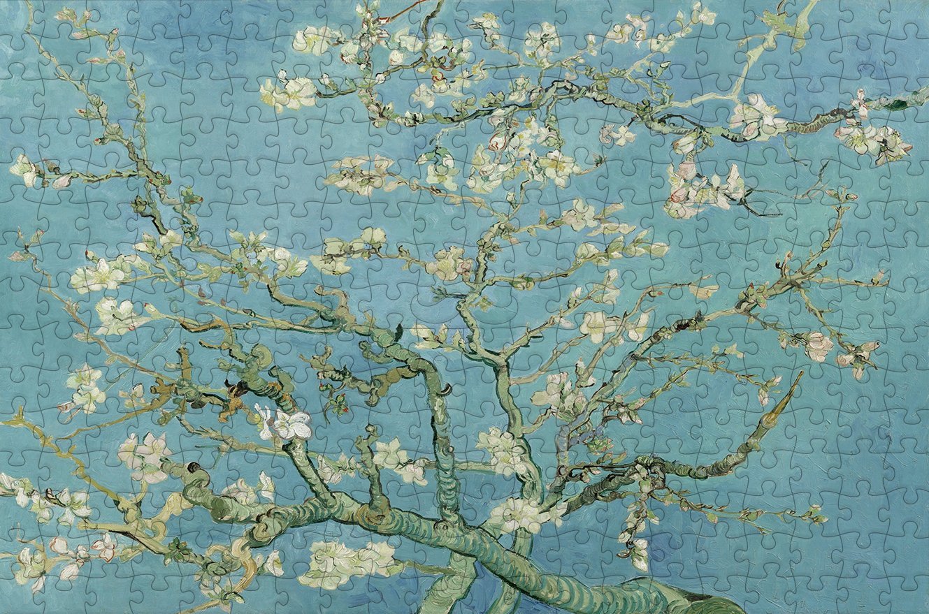 Van Gogh Almond Blossoms 300 Piece Wooden Jigsaw Puzzle – All Jigsaw Puzzles