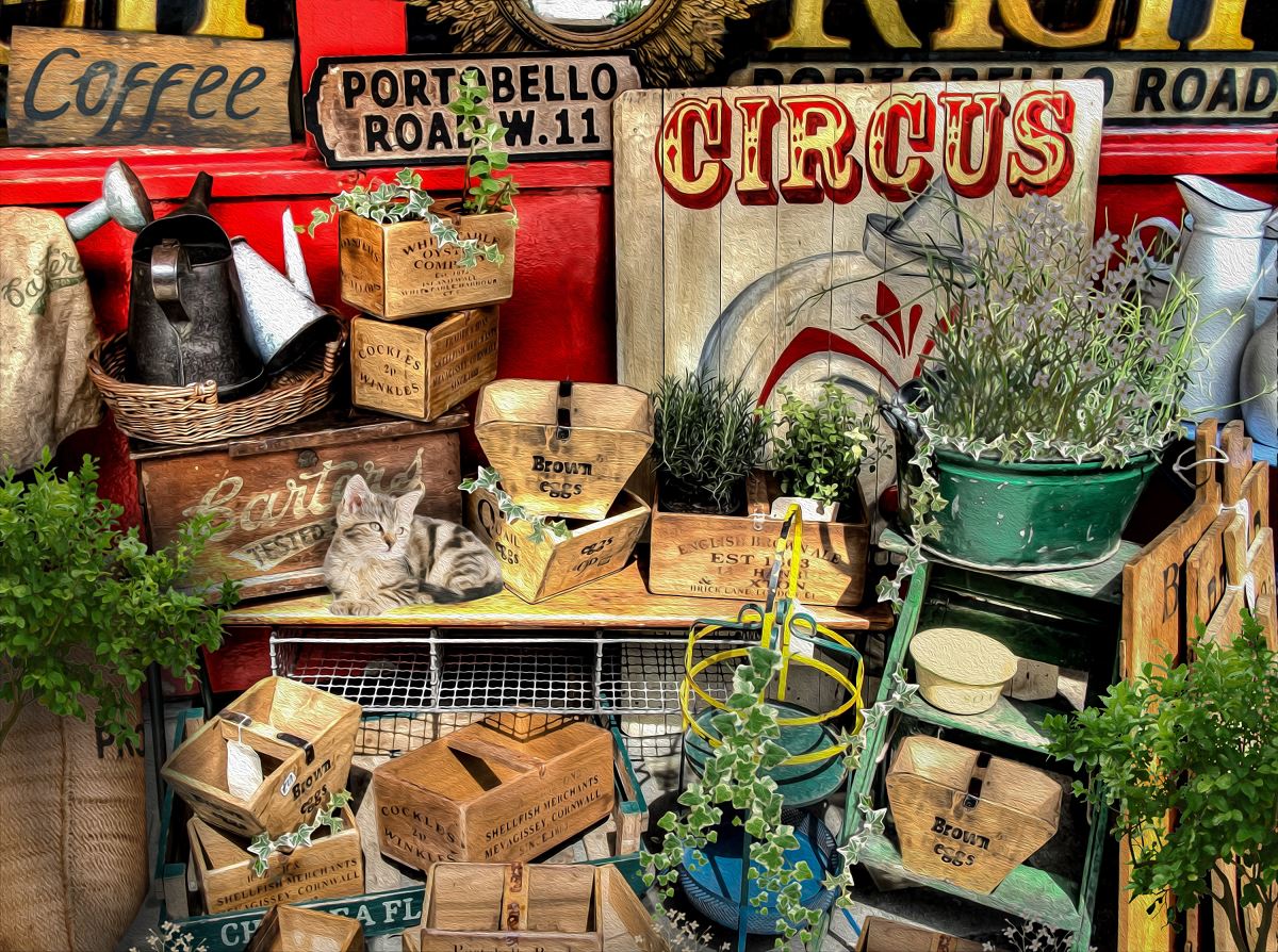 Portobello Road Puzzle 1000 Pezzi - Dettaglio Londinese, Alta Qualità, Per Adulti E Appassionati