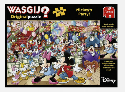 PRE-ORDER Wasgij Disney Original 'Mickey's Party 1000 Piece Jigsaw Puzzle'