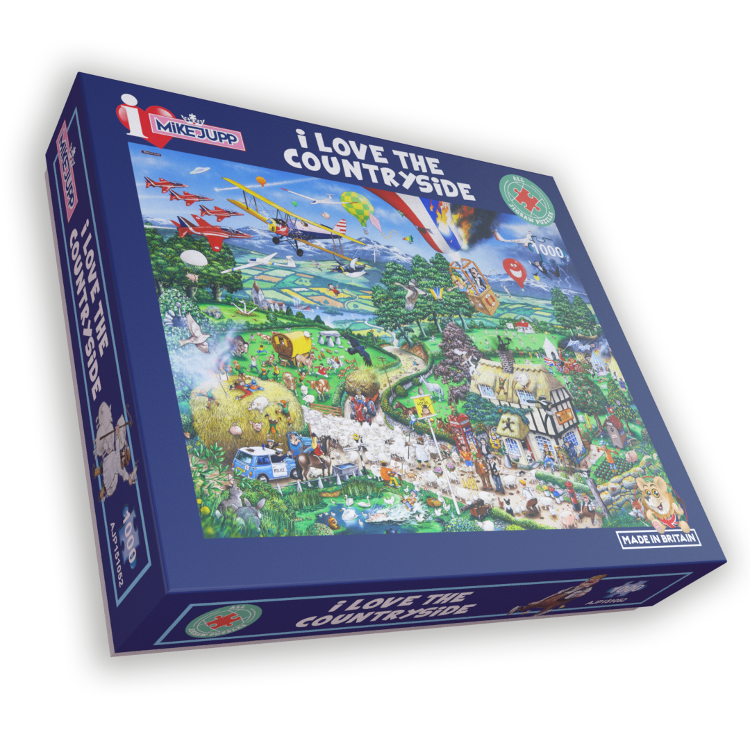 Mike Jupp Puzzle ‚P*ssed As A Newt‘ – 1000 Teile Lustiges Tier-Motiv