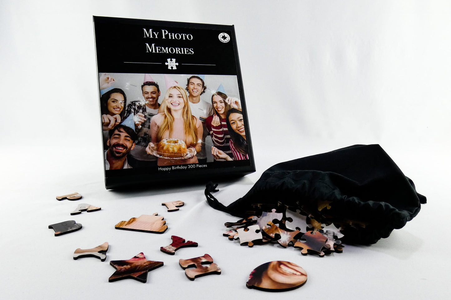 Mes souvenirs photo - Joyeux anniversaire - Puzzle en bois de 300 pièces