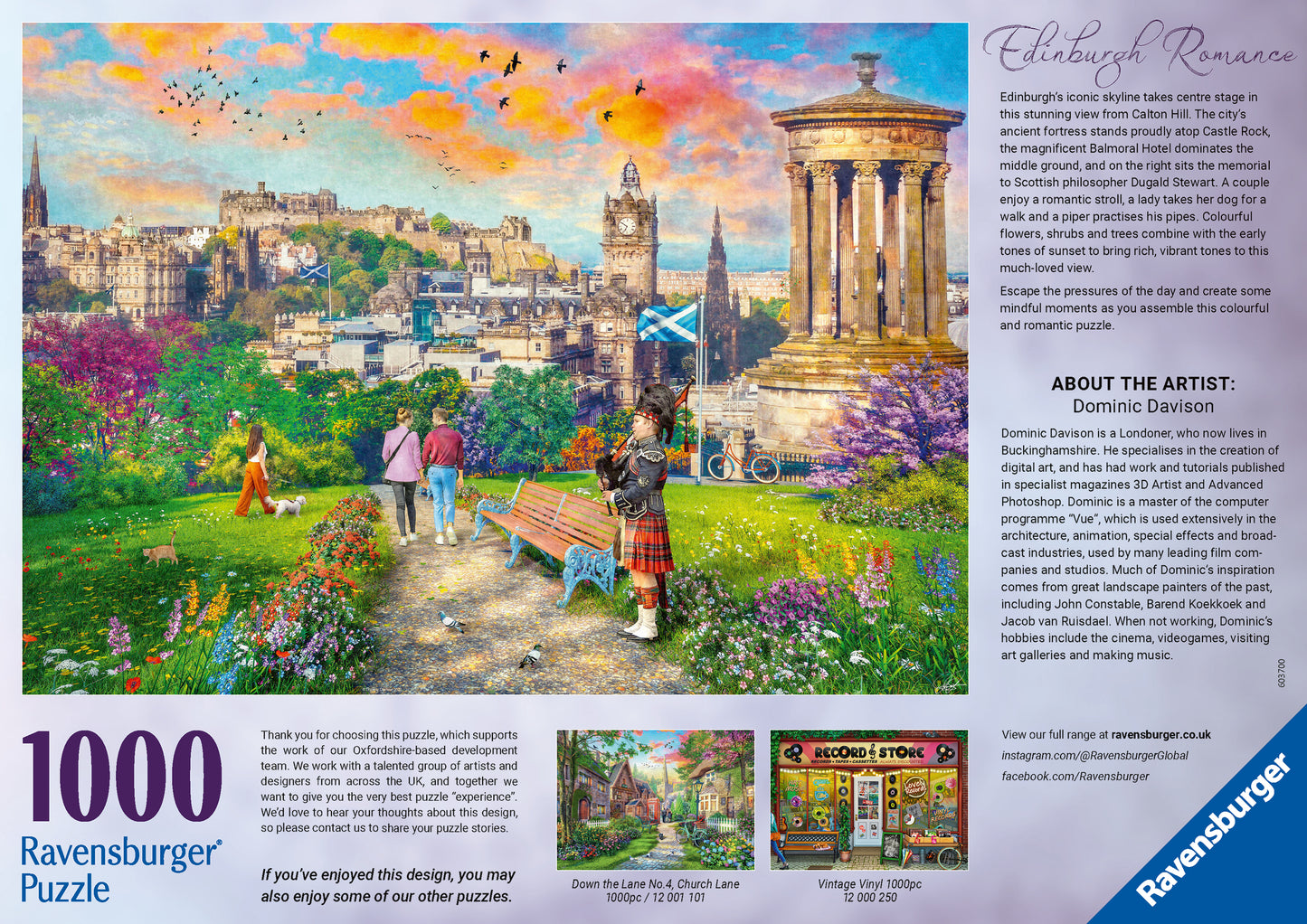 Edinburgh Romance, 1000 Piece Jigsaw Puzzle