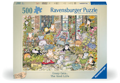 Crazy Cats The Good Life, 500 Piece Jigsaw Puzzle