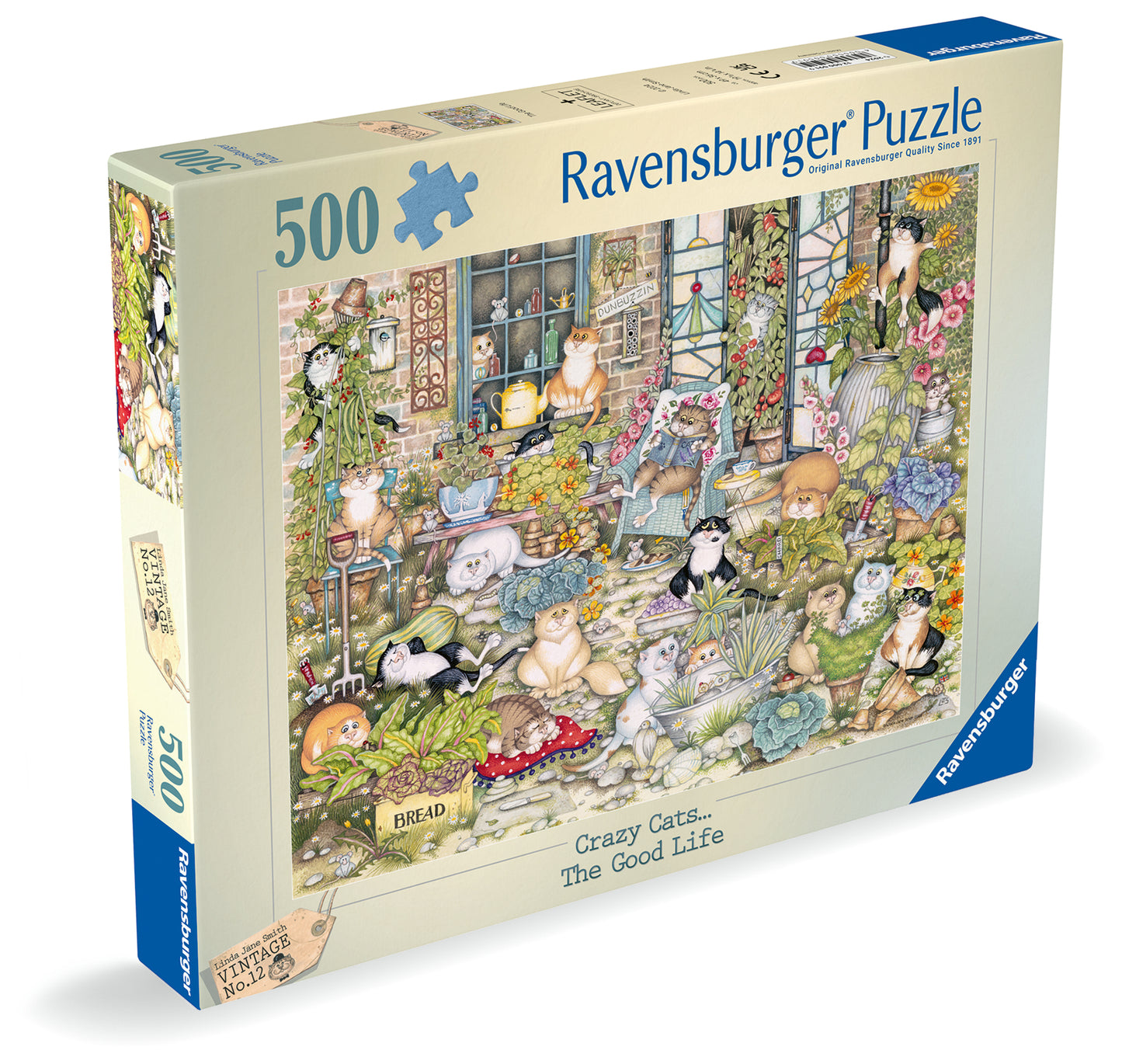 Crazy Cats The Good Life, 500 Piece Jigsaw Puzzle