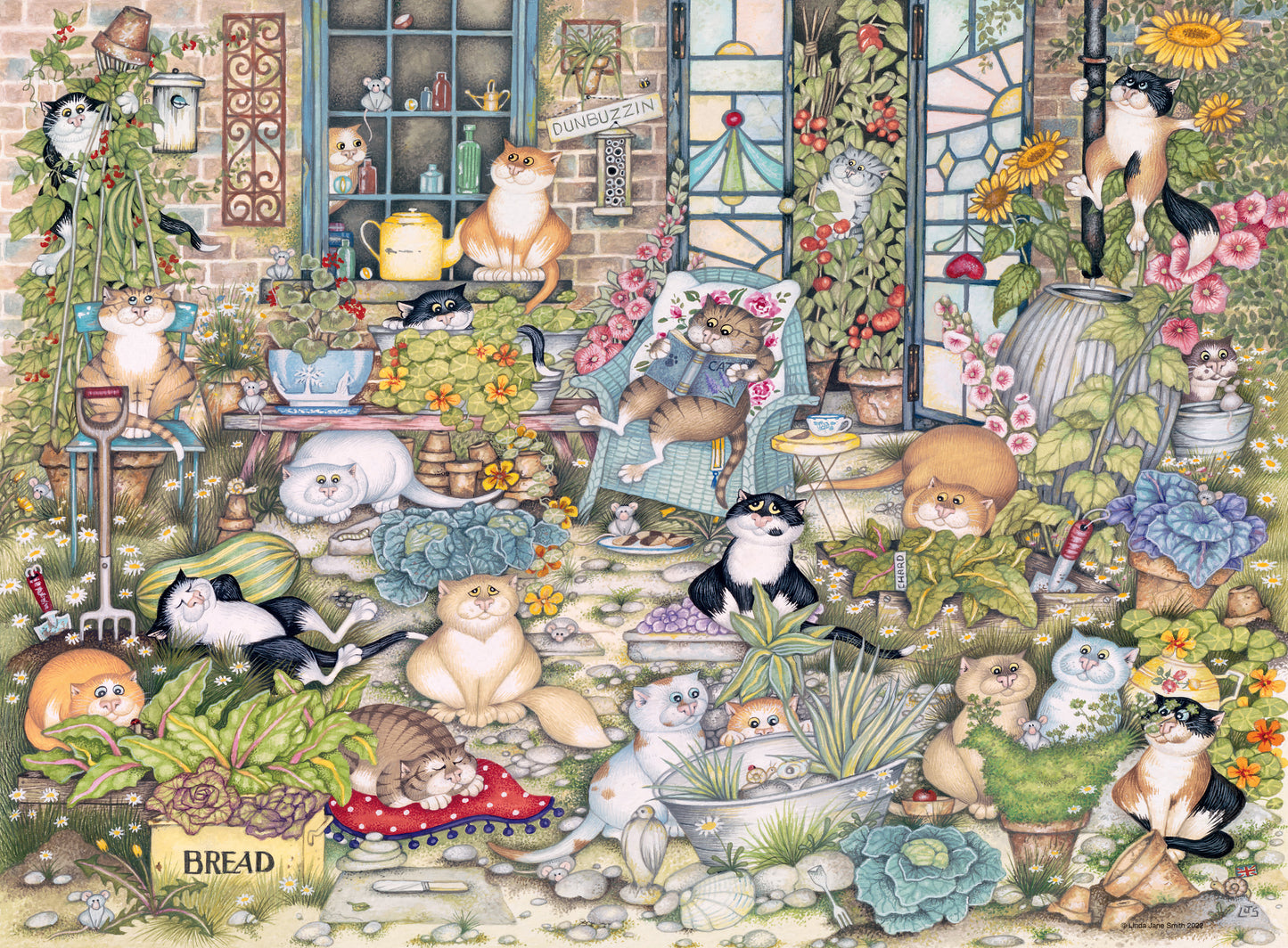 Crazy Cats The Good Life, 500 Piece Jigsaw Puzzle