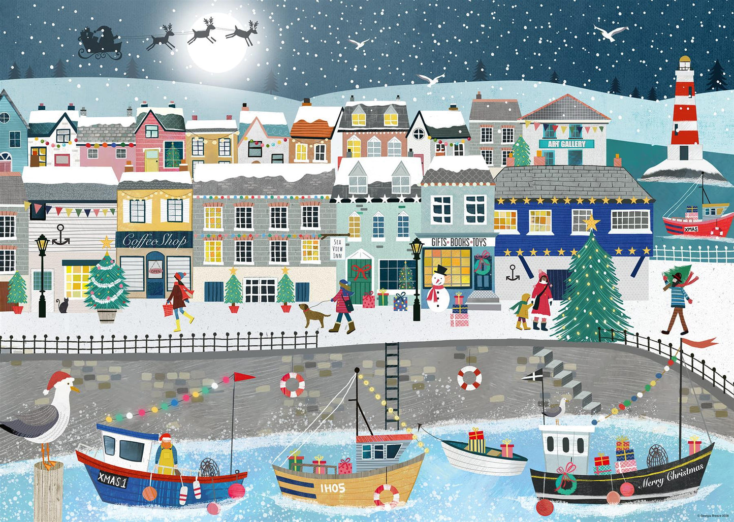 Coastal Christmas 1000 Piece Jigsaw Puzzle