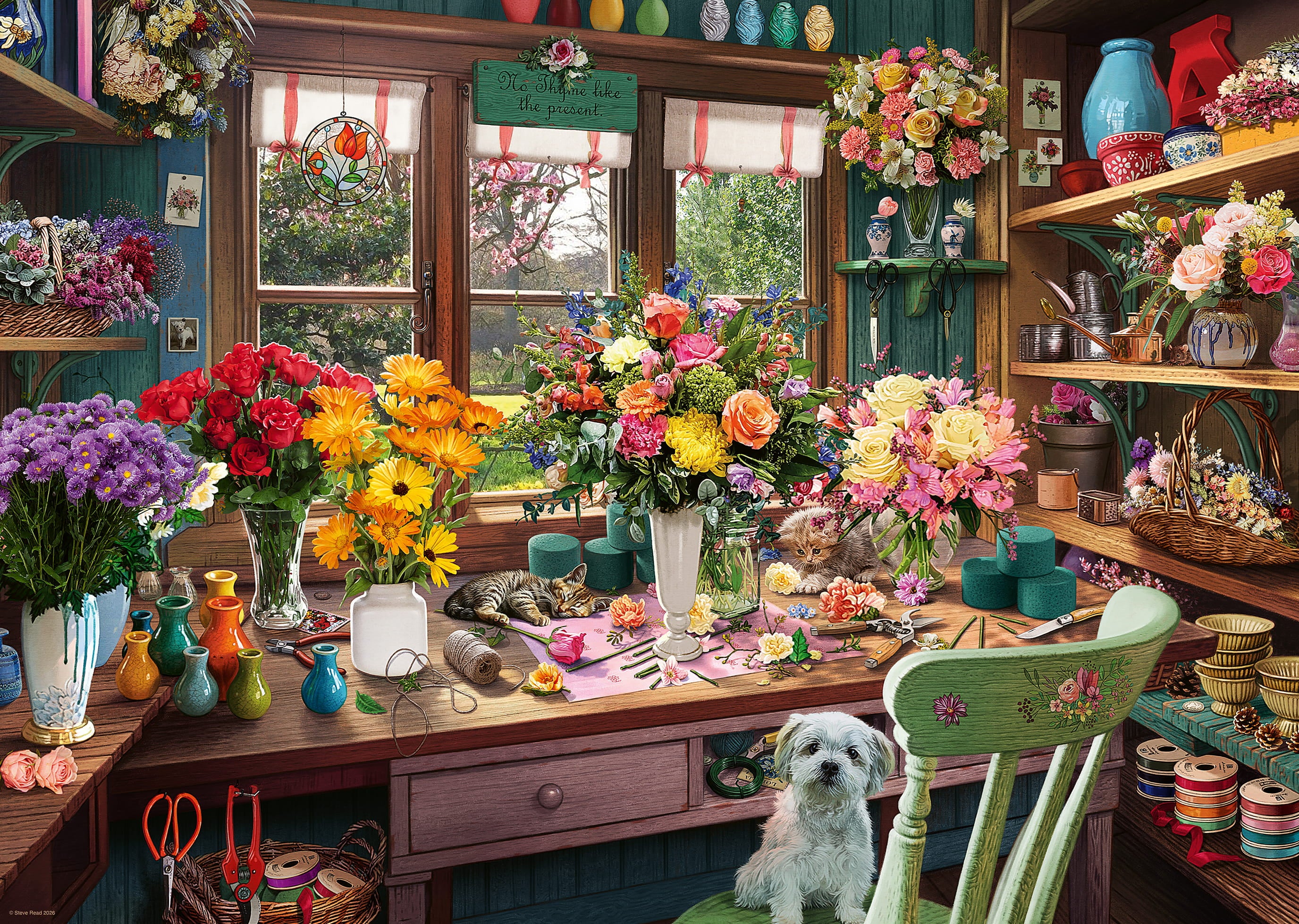 My Haven No.13 - The Flower Arrangers Shed 1000 Piece Jigsaw