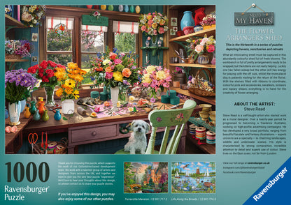 My Haven No.13 - The Flower Arrangers Shed 1000 Piece Jigsaw Puzzle