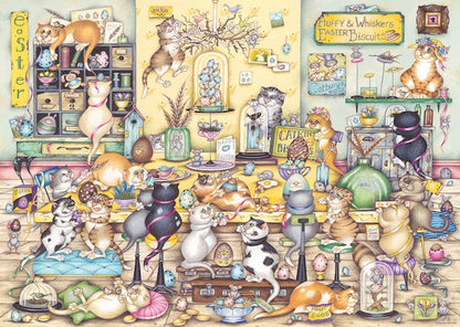 Crazy Cats No.20 Easter Eggstravaganza 1000 Piece Jigsaw Puzzle