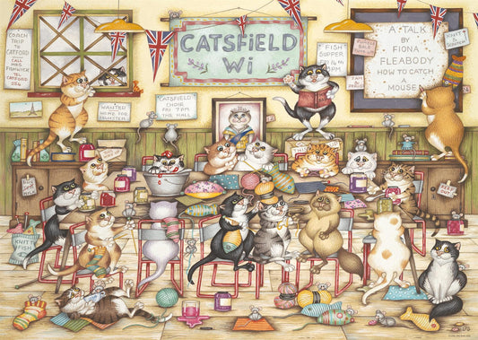 Crazy Cat's at the WI 1000 Piece Jigsaw Puzzle