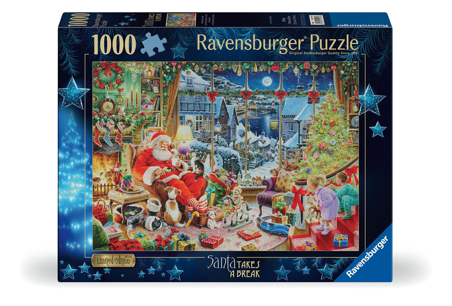 PRE-ORDER Ravensburger Christmas Limited Edition No.30 Santa Takes a Break 1000 Piece Jigsaw Puzzle