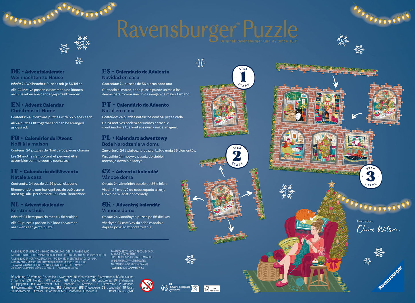 Christmas at Home - Advent Calendar - 24 x 56 Piece Jigsaw Puzzle