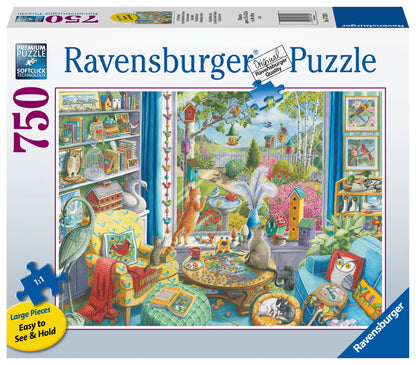 The Bird Watchers 750 Piece Large Format Jigsaw Puzzle