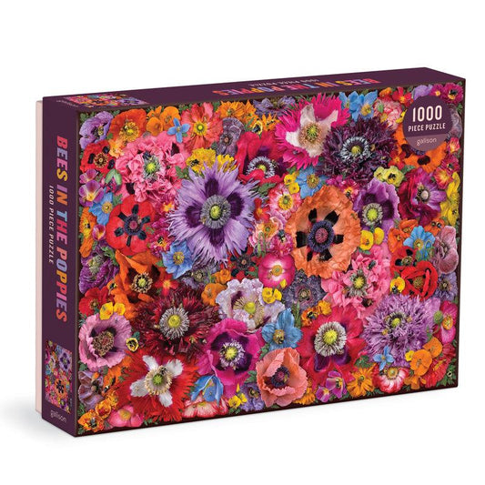 Bees in the Poppies 1000 Piece Jigsaw Puzzle