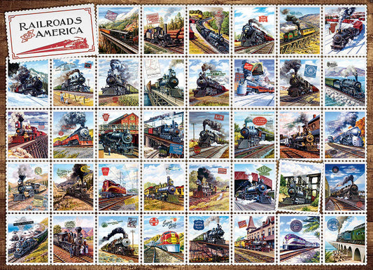 Railroads of America 1000 Piece Jigsaw