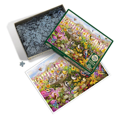 Backyard Bird Bath 1000 Piece Jigsaw Puzzle