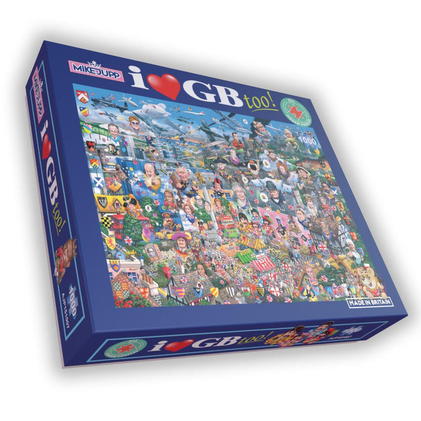 Mike Jupp I Love GB Too! 1000 Piece Jigsaw Puzzle All Jigsaw Puzzles UK