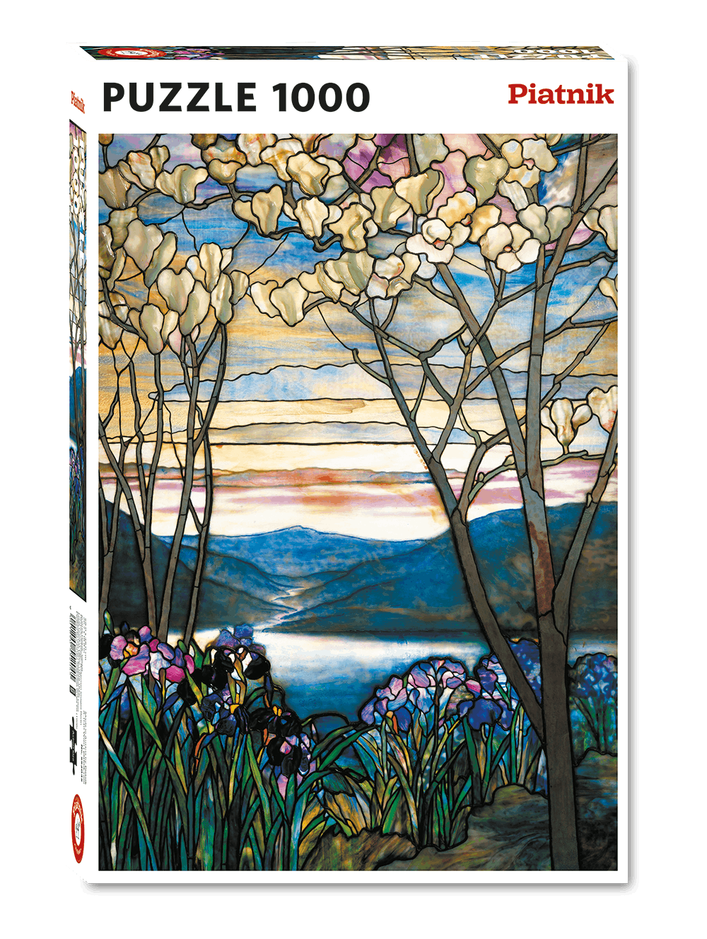 Tiffany Magnolien und Schwertlilien 1000-teiliges Puzzle