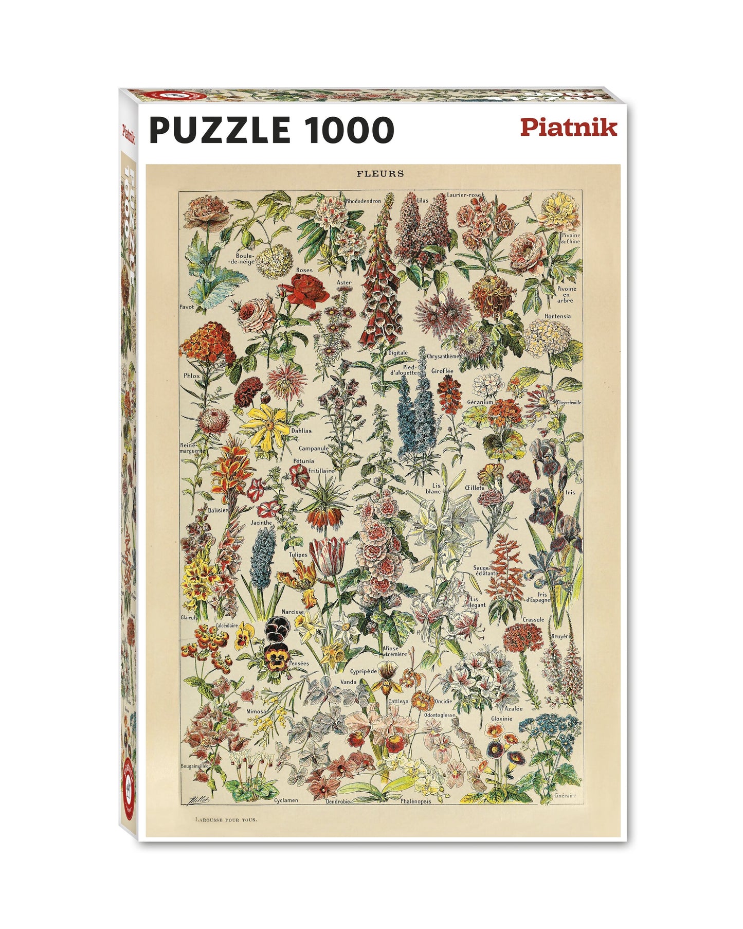Millot Fleurs 1000 Piece Jigsaw Puzzle