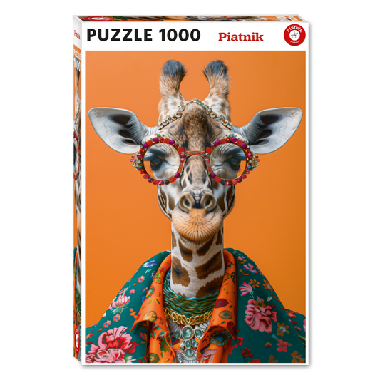 Crazy Giraffe 1000 Piece Jigsaw Puzzle