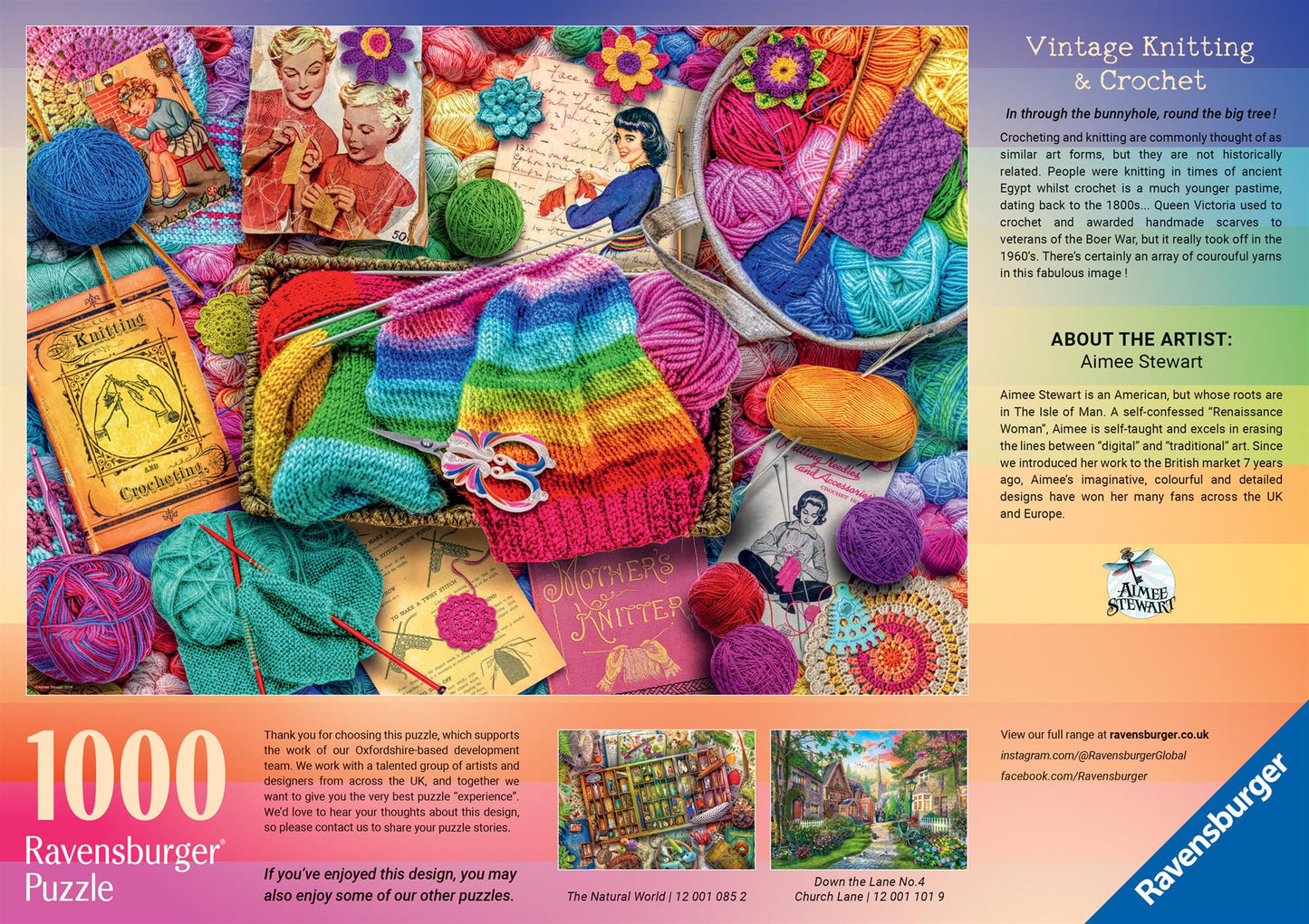 Vintage Knitting & Crochet 1000 Piece Jigsaw Puzzle