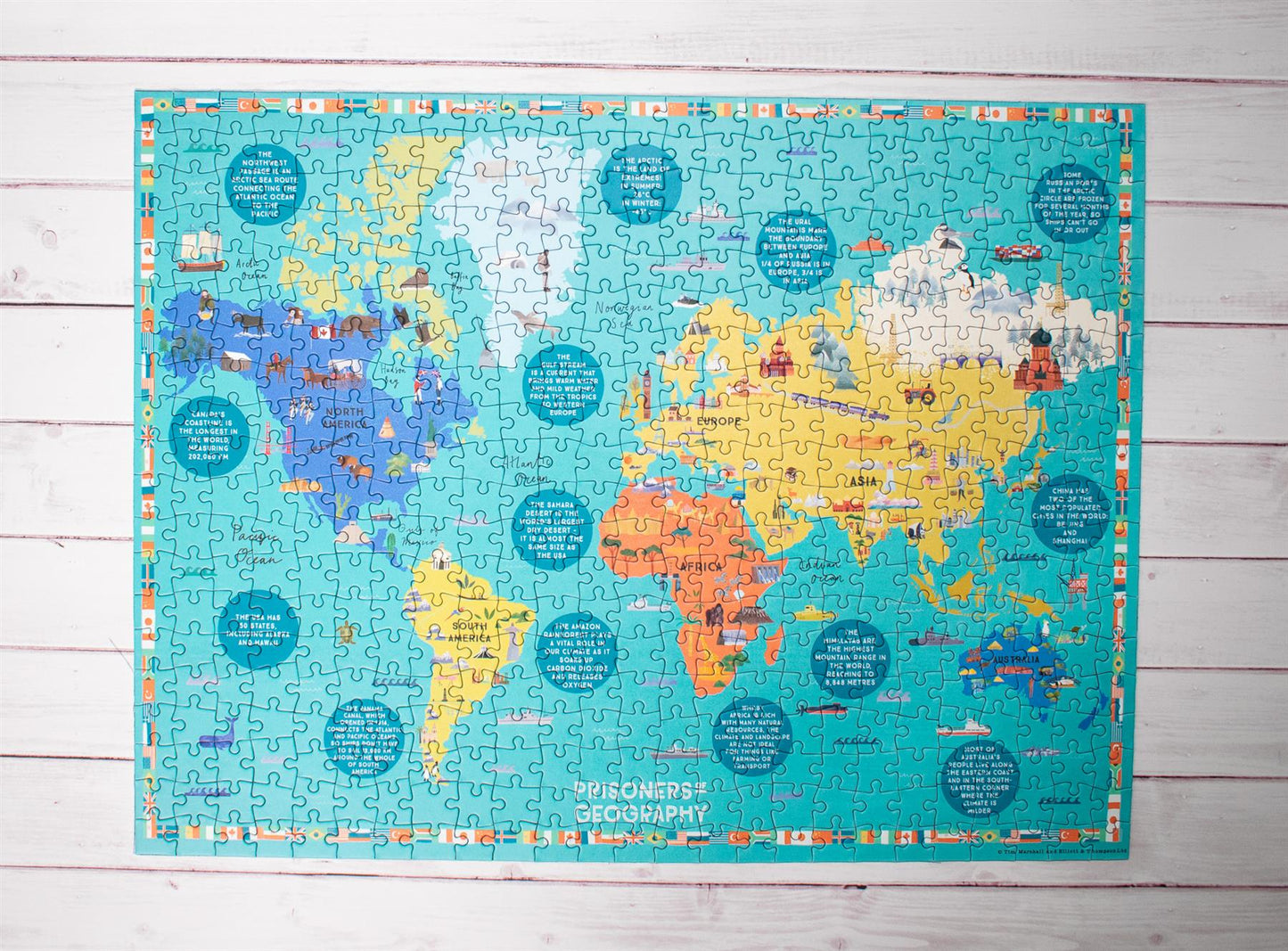 Prisoners of Geography World Map 500 Piece Jigsaw Puzzle