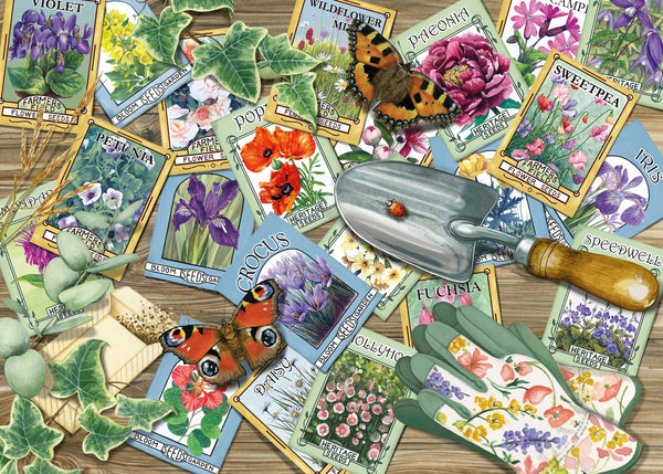 Flower seed Packets 1000 Piece Jigsaw Puzzle – All Jigsaw Puzzles