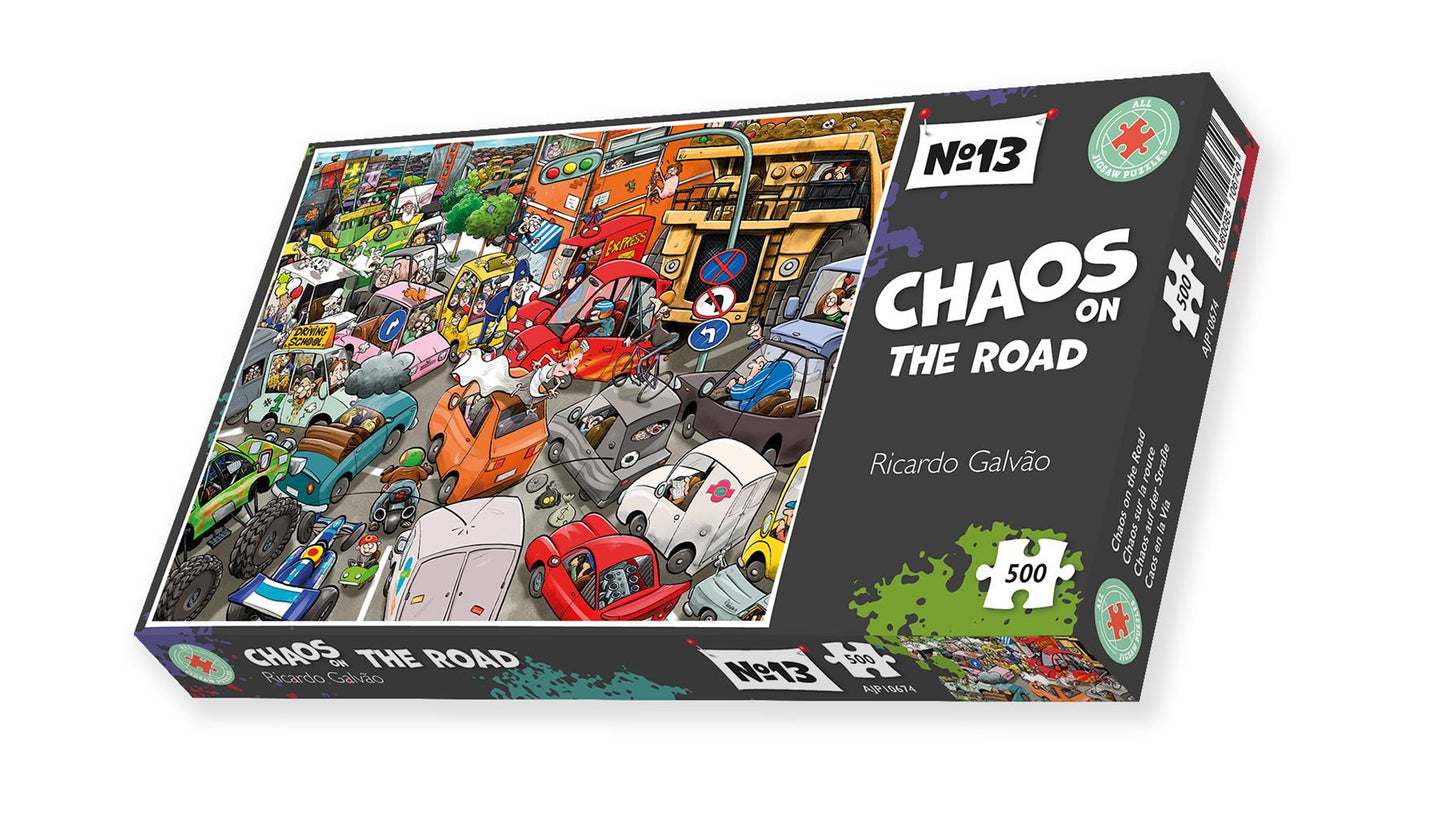 Chaos on the Road 500 Piece Jigsaw Puzzle- Chaos no.13