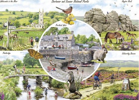 Dartmoor and Exmoor National Park 1000 Piece Jigsaw Puzzle