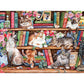 Puss back in books 1000 Piece Jigsaw Puzzle