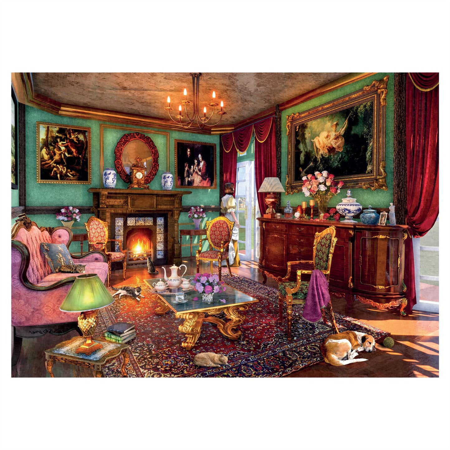 Falcon The Drawing Room 1000 Piece Jigsaw Puzzle