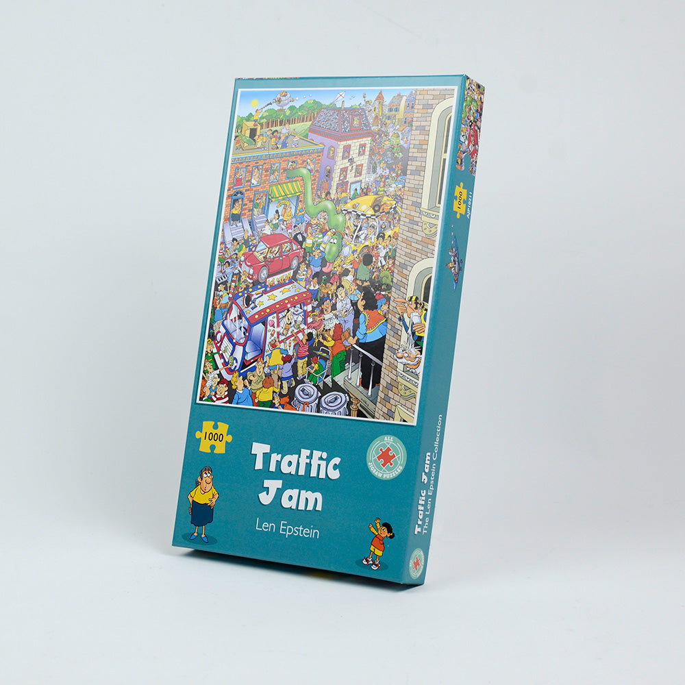 Traffic Jam - Len Epstein 1000 Piece Jigsaw Puzzle – All Jigsaw