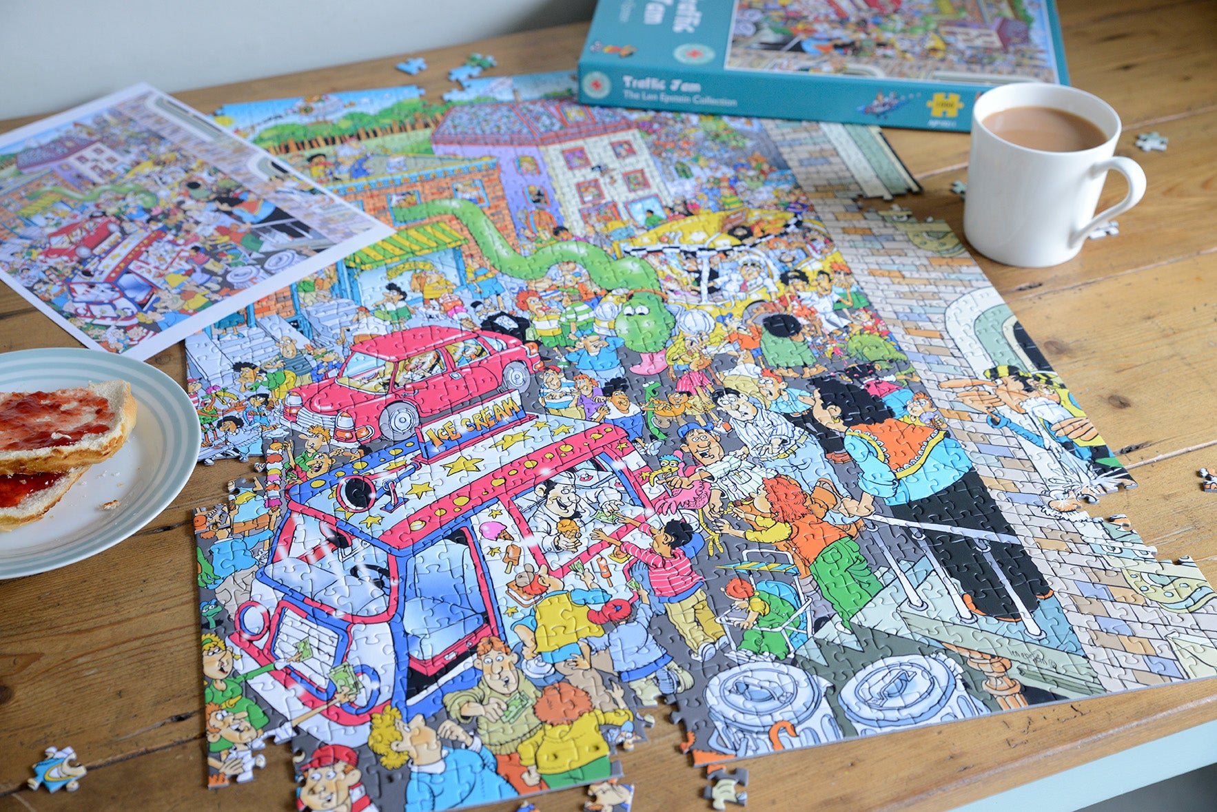 Traffic Jam - Len Epstein 1000 Piece Jigsaw Puzzle – All Jigsaw