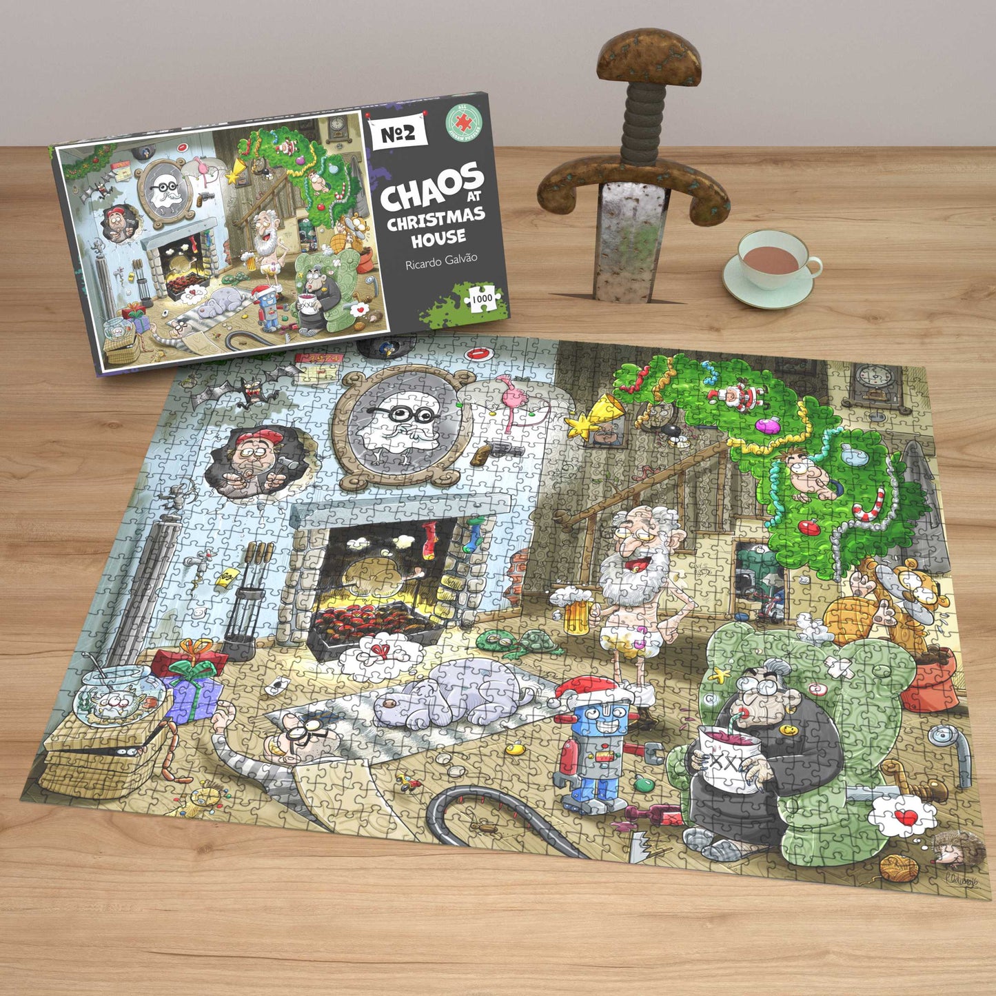 Christmas at Chaos House - No.2 1000 Piece Jigsaw Puzzle