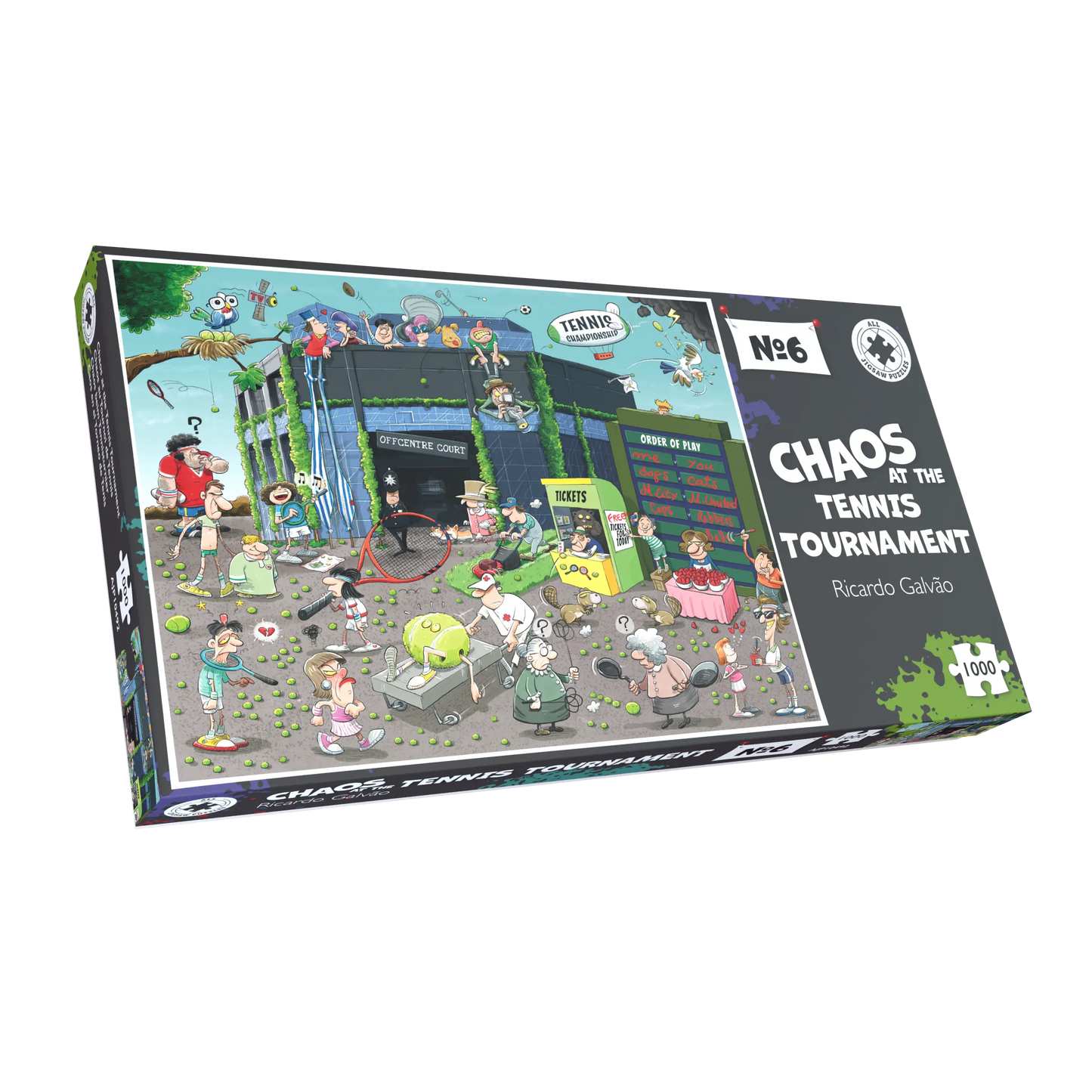 Chaos at the Tennis Tournament 1000 Piece Jigsaw Puzzles - Chaos No.6