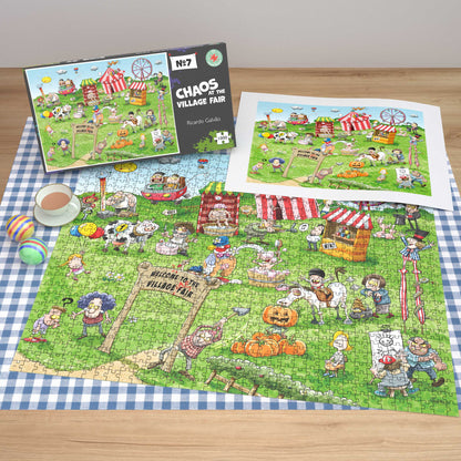 Chaos at the Village Fair - No.7 1000 Piece Jigsaw Puzzles