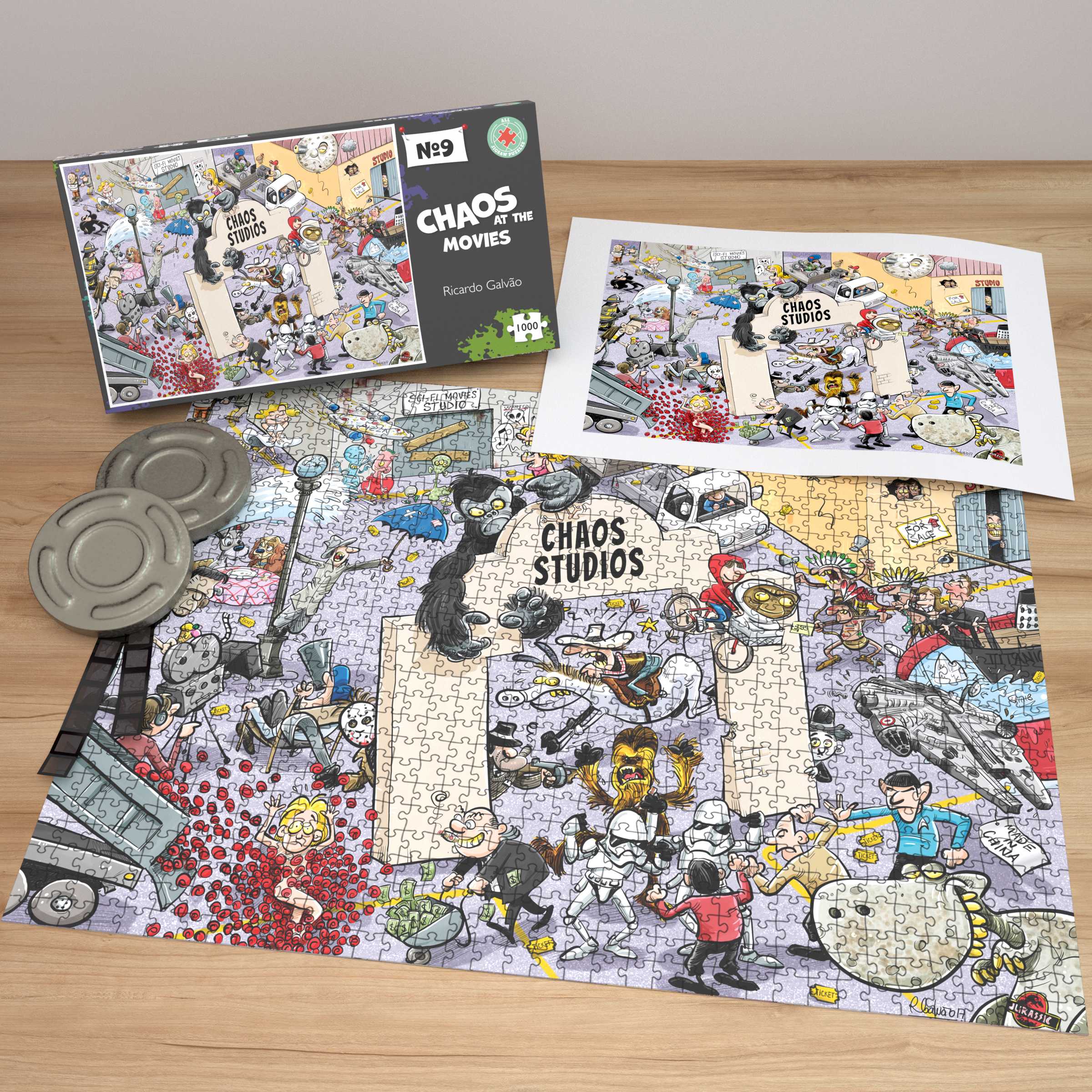 Chaos at the Movies - No.9 1000 Piece Jigsaw Puzzle – All Jigsaw