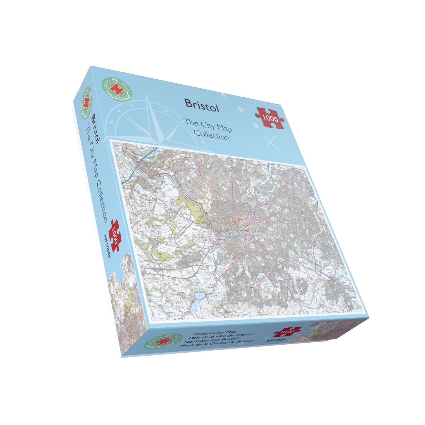 Puzzle 1000 pièces : Plan de la ville de Bristol