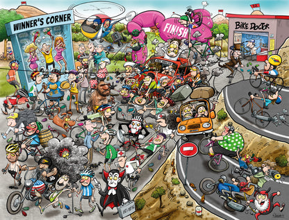Chaos beim Radsportturnier – Nr. 12, 1000-Teile-Puzzle