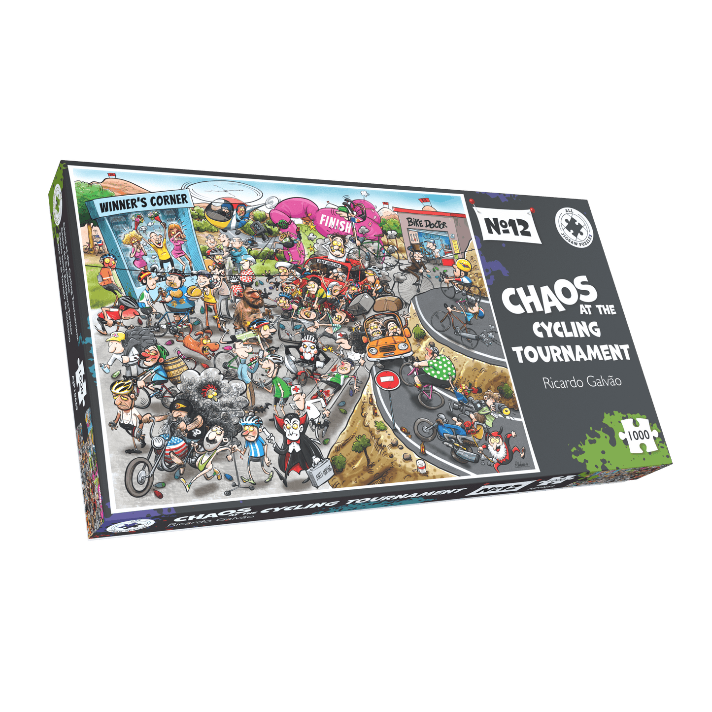 Chaos beim Radsportturnier – Nr. 12, 1000-Teile-Puzzle