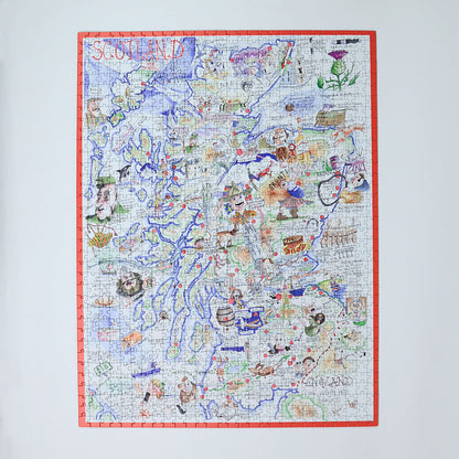 Tim Bulmer's Sussex Map Jigsaw & Tea Towel Gift Bundle